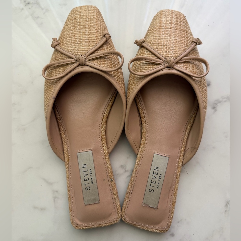 Steven New York Tan Mules